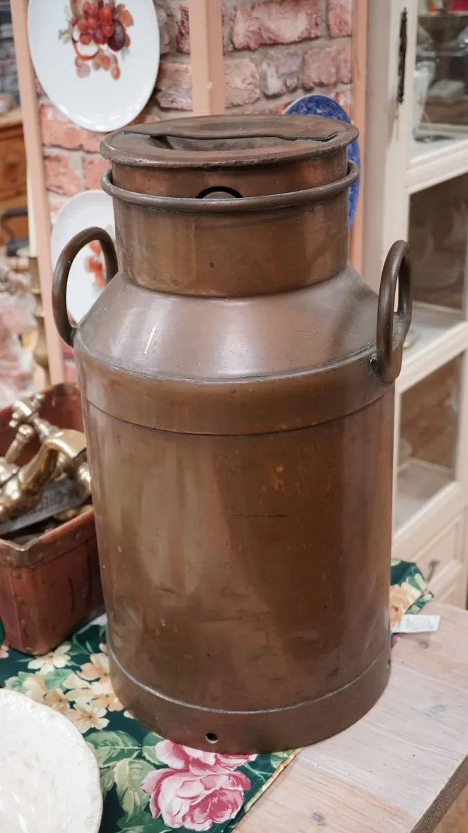 French Copper Milk Churn - Image 2