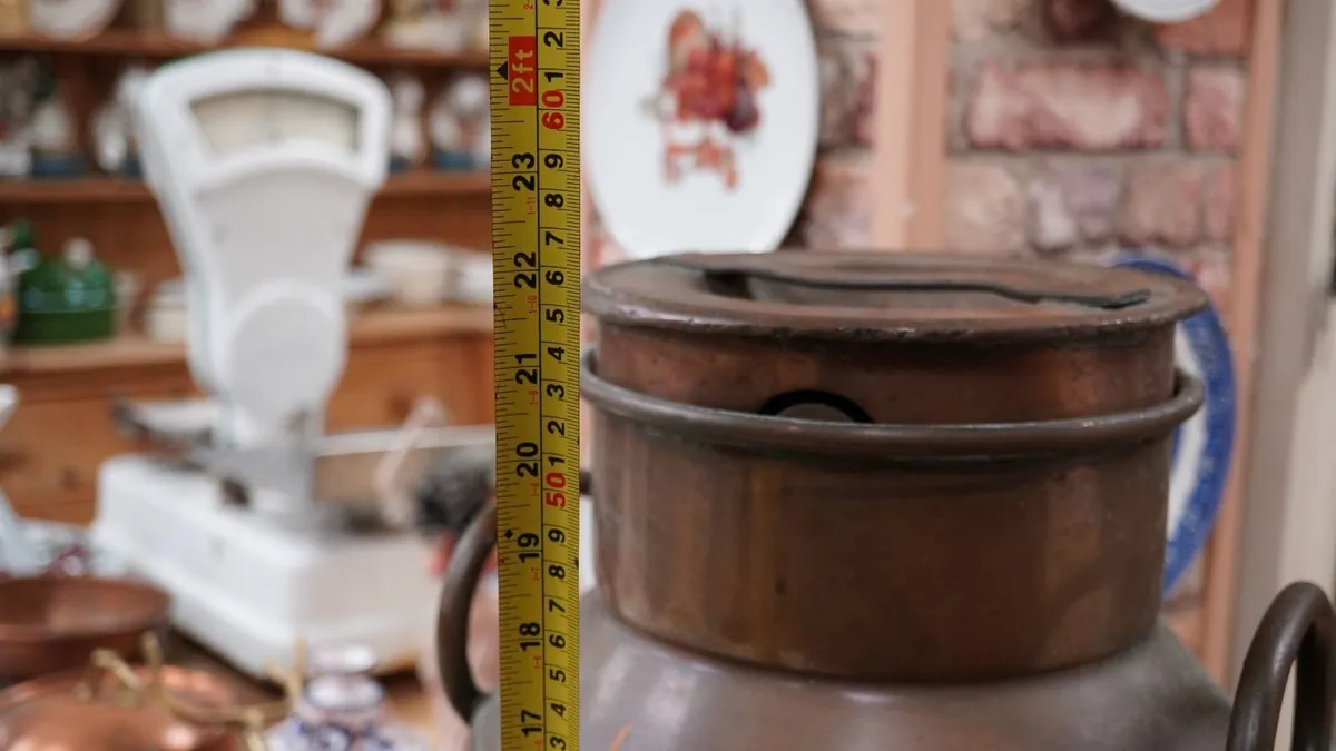 French Copper Milk Churn - Image 3