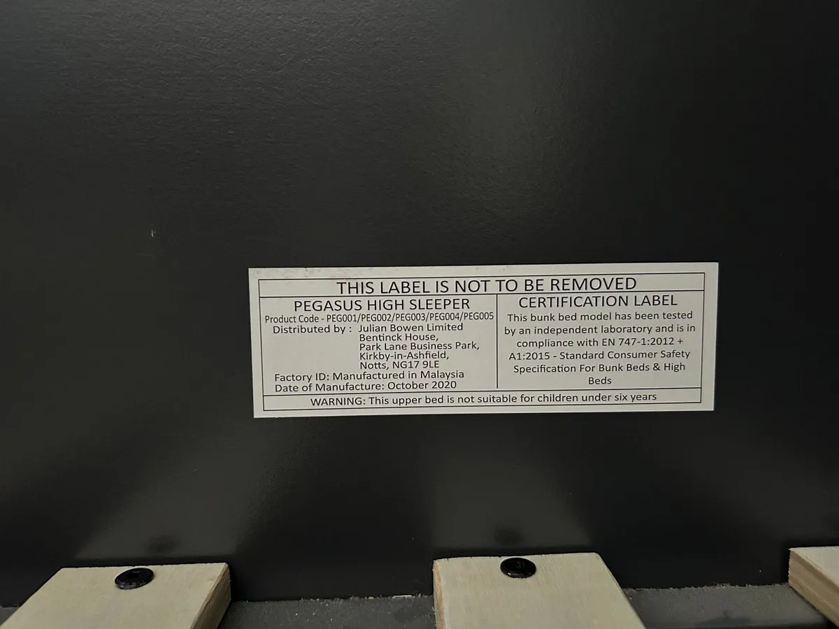 Bed for kids / child / teen - almost black - Image 4