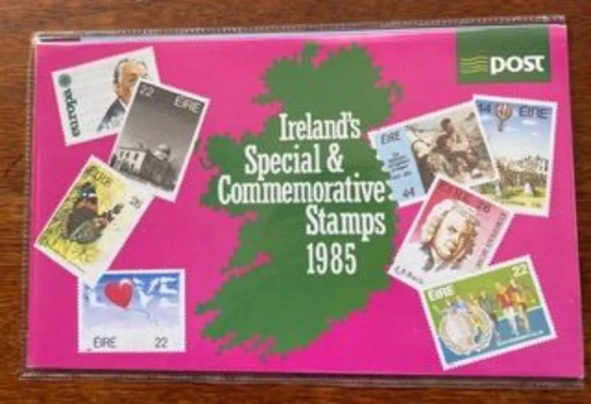 Mint Irish Commerative Stamp Collections 1984-86 - Image 1