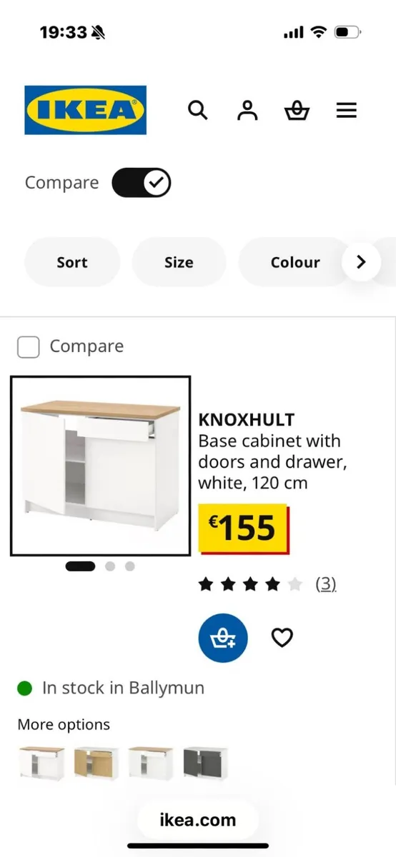 IKEA base cabinet with Shelves and doors