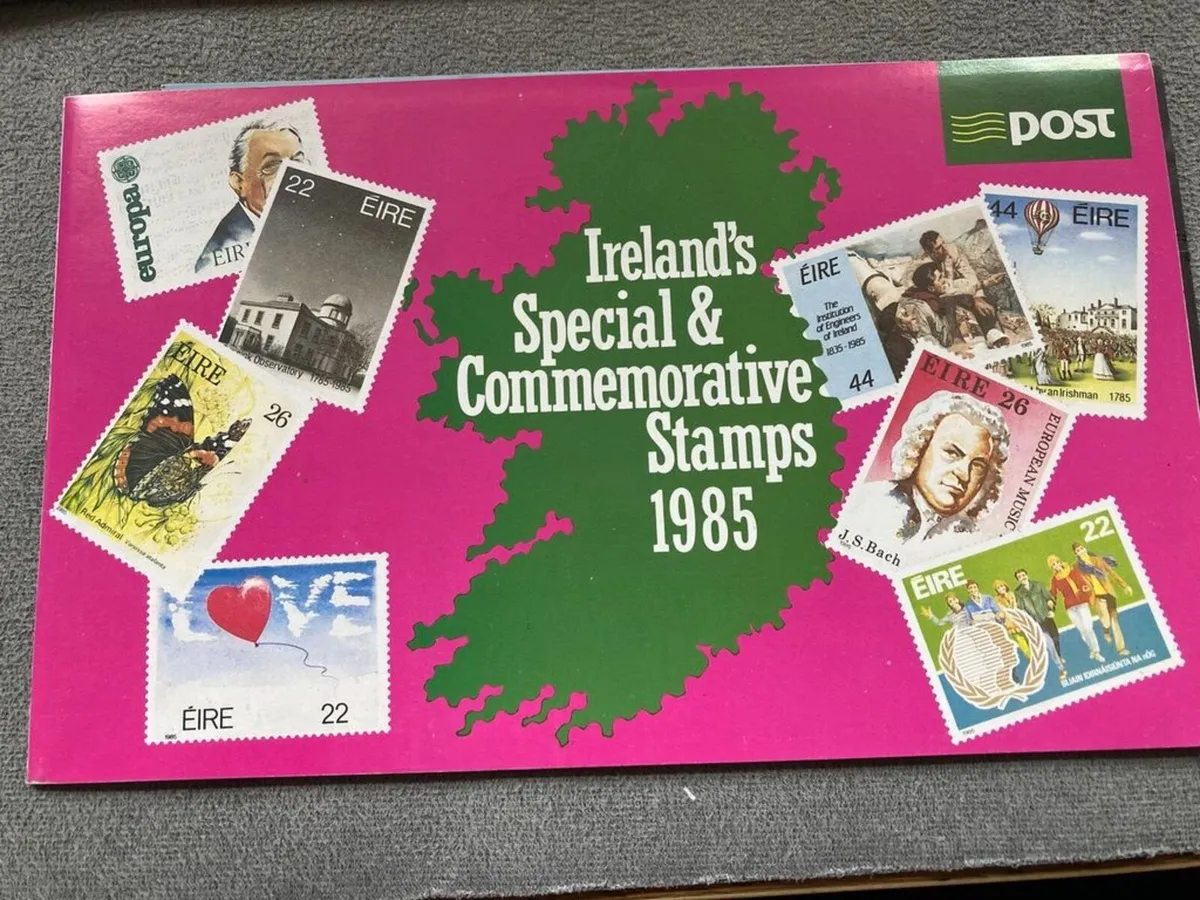 Mint Irish Commerative Stamp Collections 1984-86 - Image 2