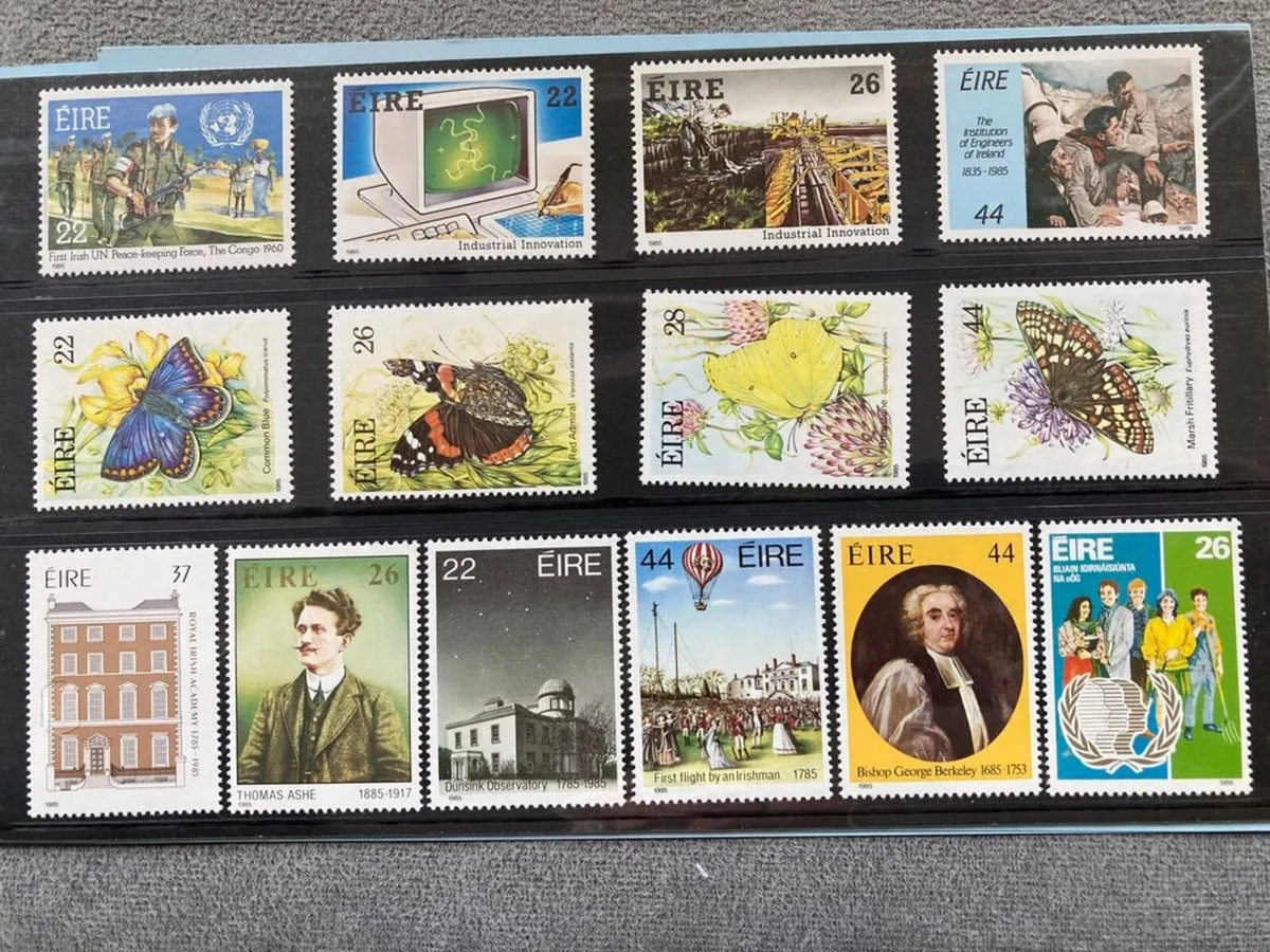 Mint Irish Commerative Stamp Collections 1984-86 - Image 3