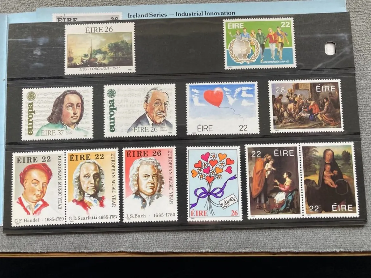 Mint Irish Commerative Stamp Collections 1984-86 - Image 4