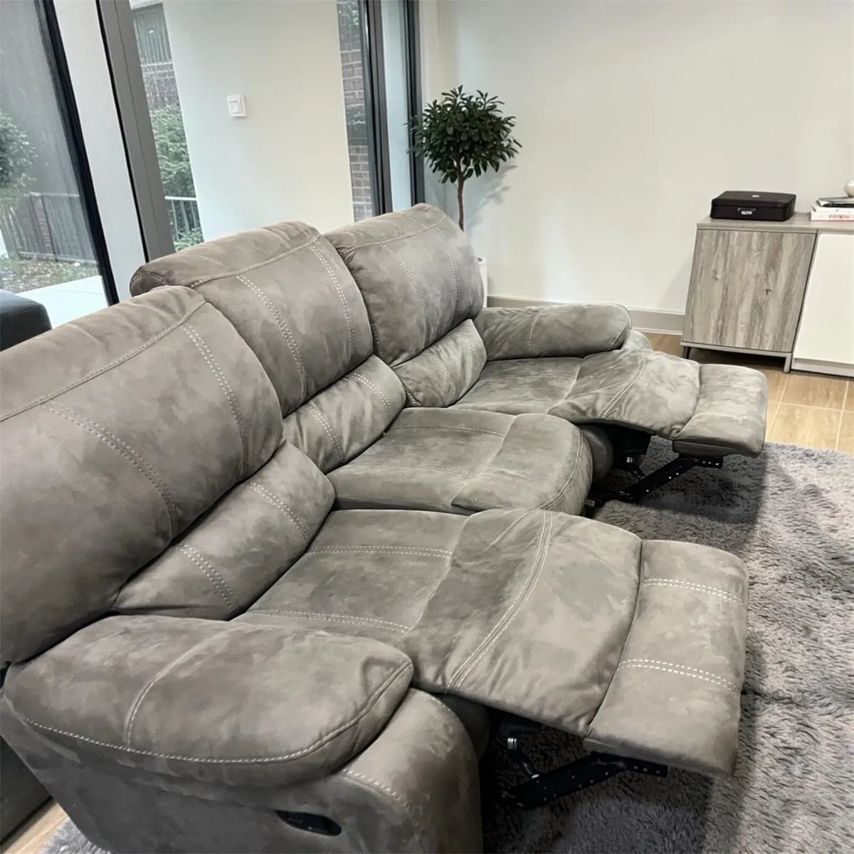 Grey 3+3 seater sofa set - Image 3