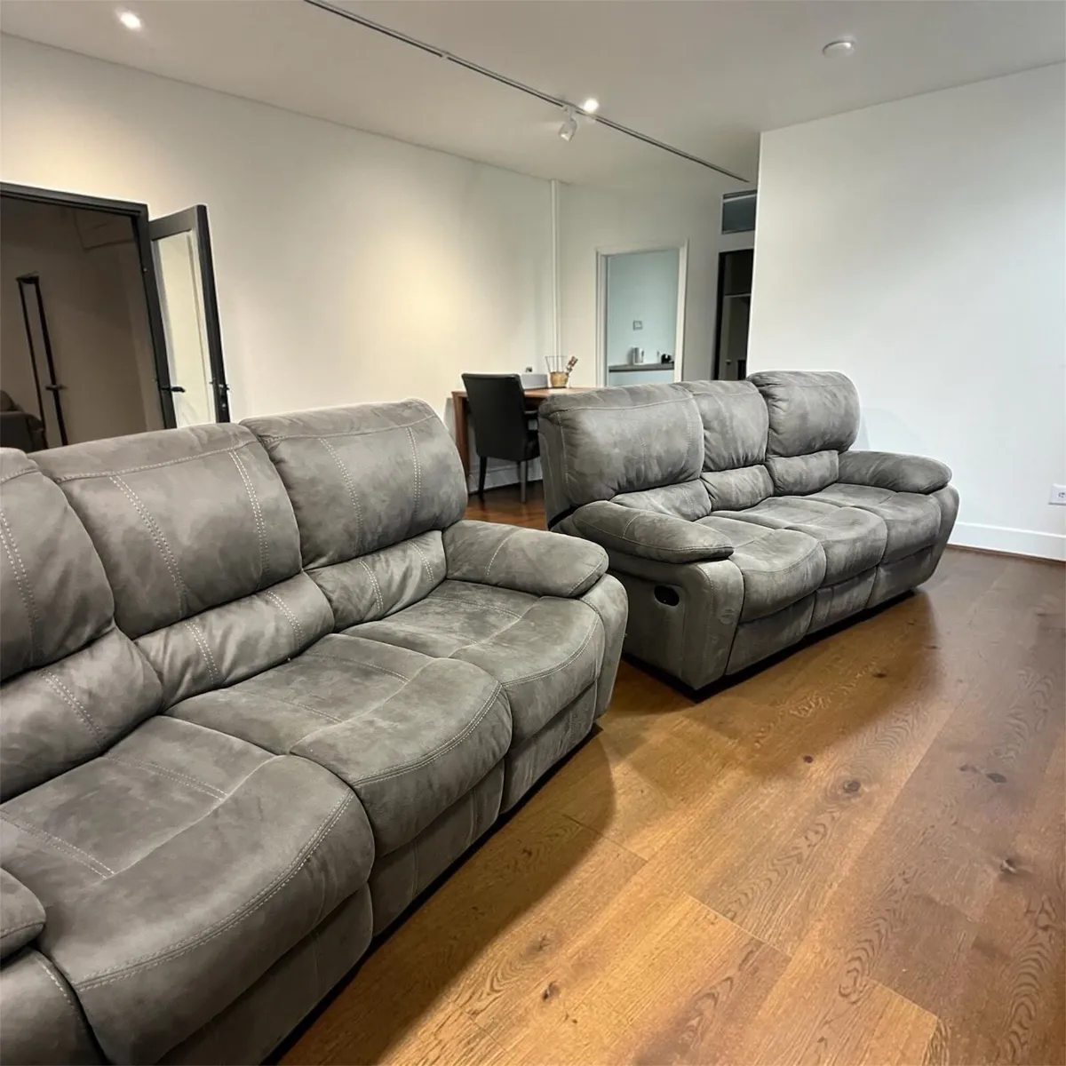 Grey 3+3 seater sofa set - Image 4