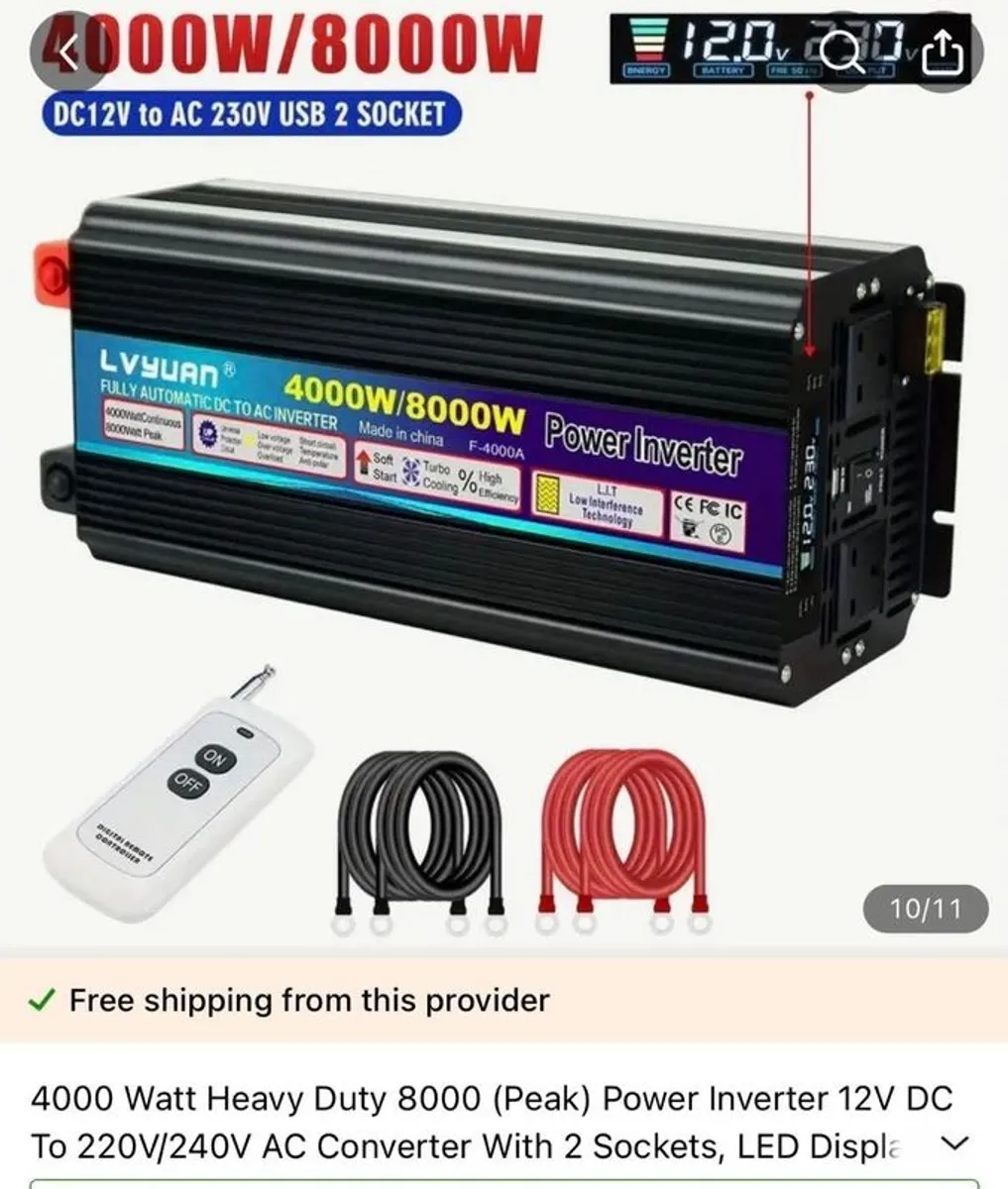 new inverter 8000w peak/4000w