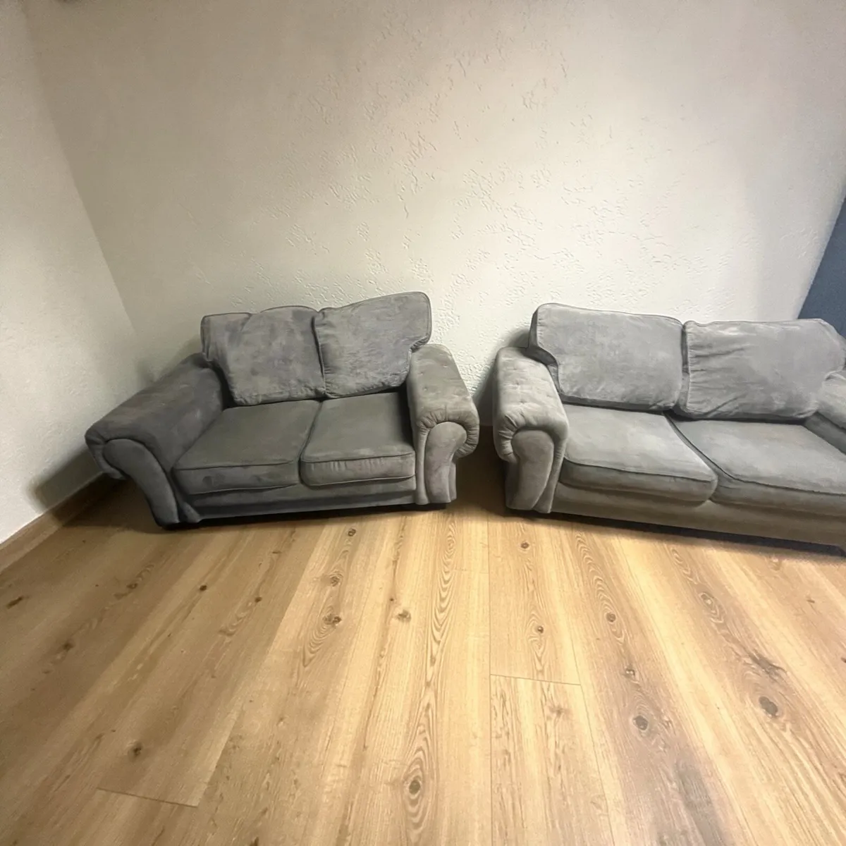 Grey 3+2 sofa set couch - Image 1