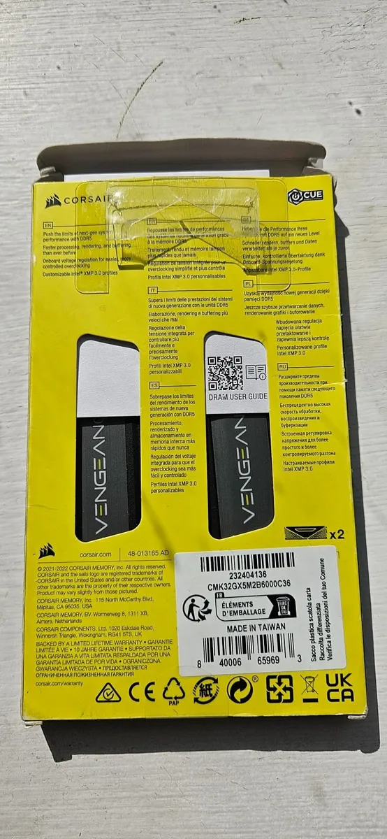 Corsair Vengeance DDR5 32GB (2x16GB) 6000MHz CL36 - Image 3