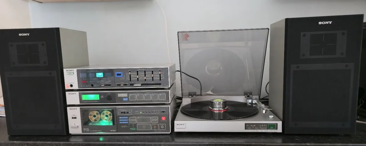 SET SONY V10 AUTOMATIC TURNTABLE SPEAKERS DECK - Image 3