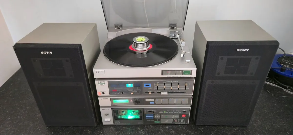 SET SONY V10 AUTOMATIC TURNTABLE SPEAKERS DECK - Image 2