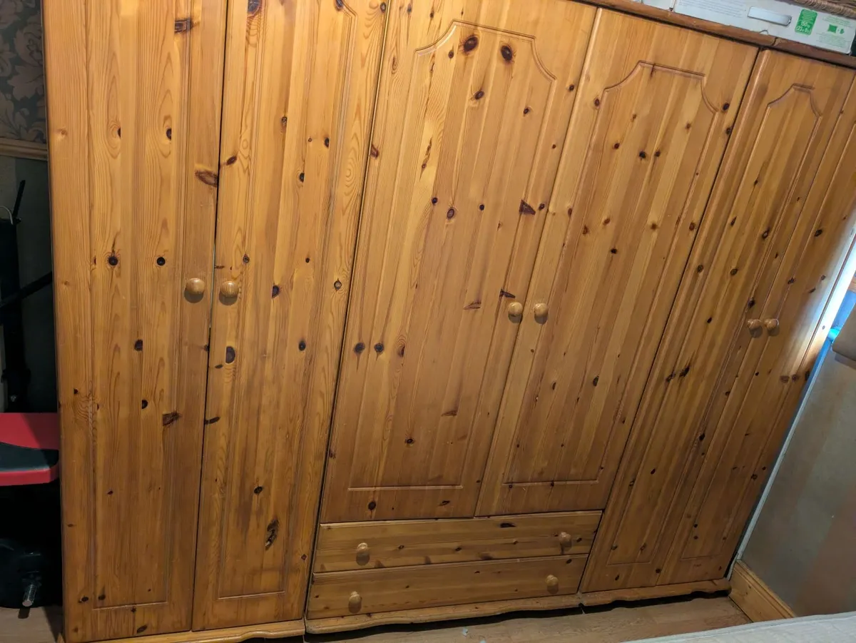 Wardrobes chest drawers and bedside table - Image 3