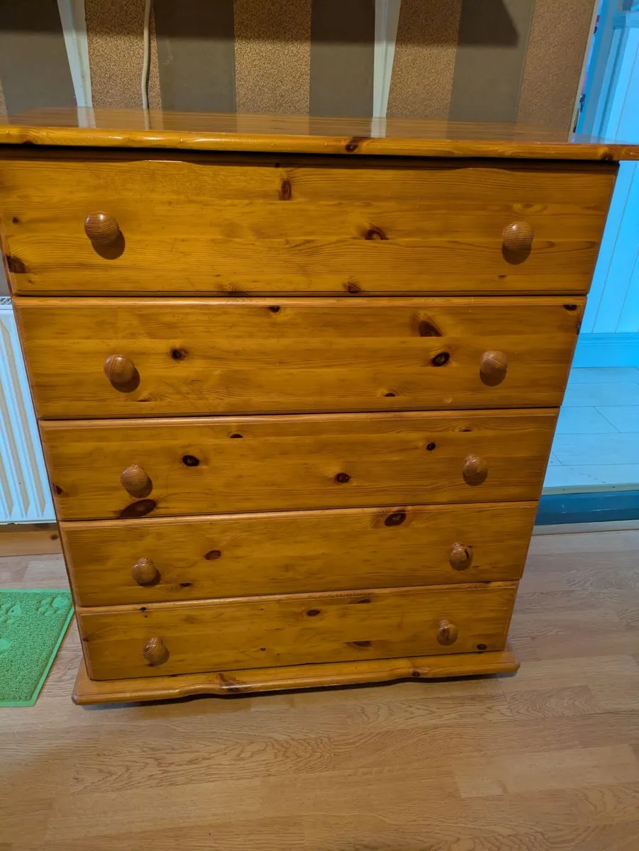 Wardrobes chest drawers and bedside table - Image 4