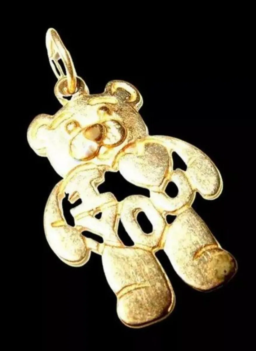 Vintage 9ct 'Teddy' I Love You' Pendant - Image 2