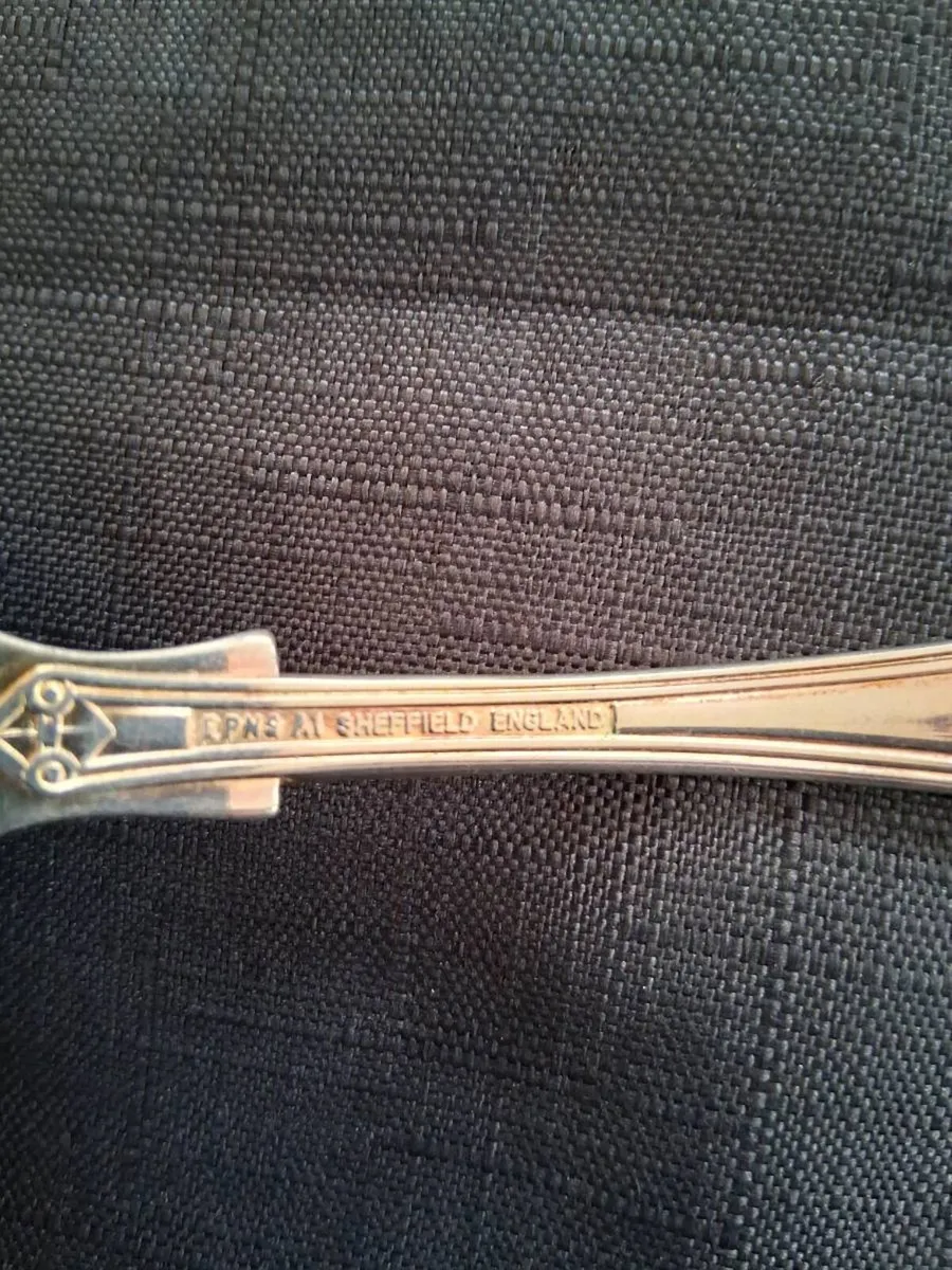 Small Silver Plated Berry Spoon - Image 2