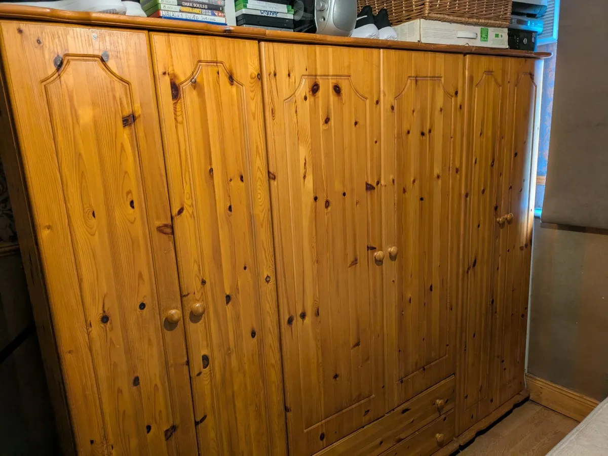 Wardrobes chest drawers and bedside table - Image 1