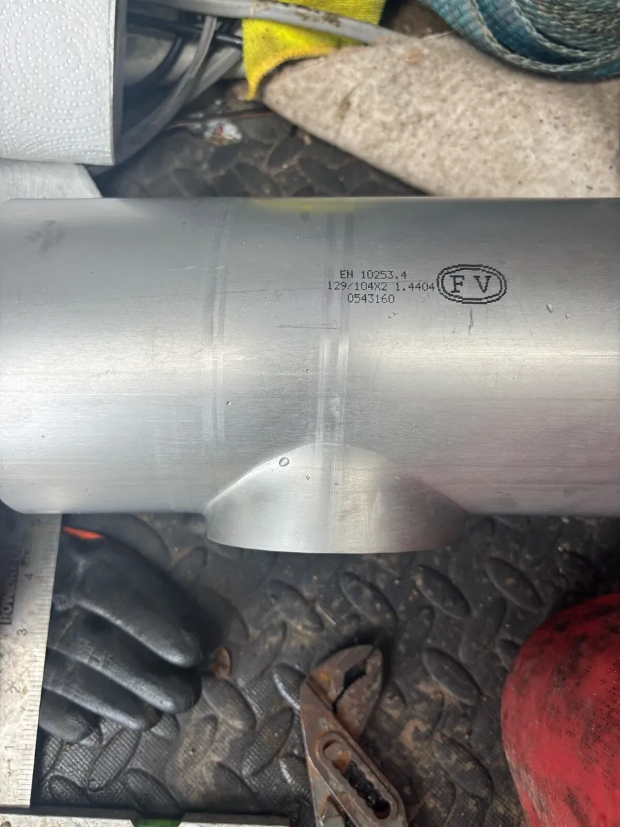 Stainless steel pipe. Exhaust 5” needed. - Image 1