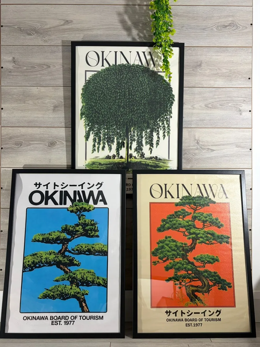 Large Framed Wall Art Print 50x70cm Modern Decor - Image 1