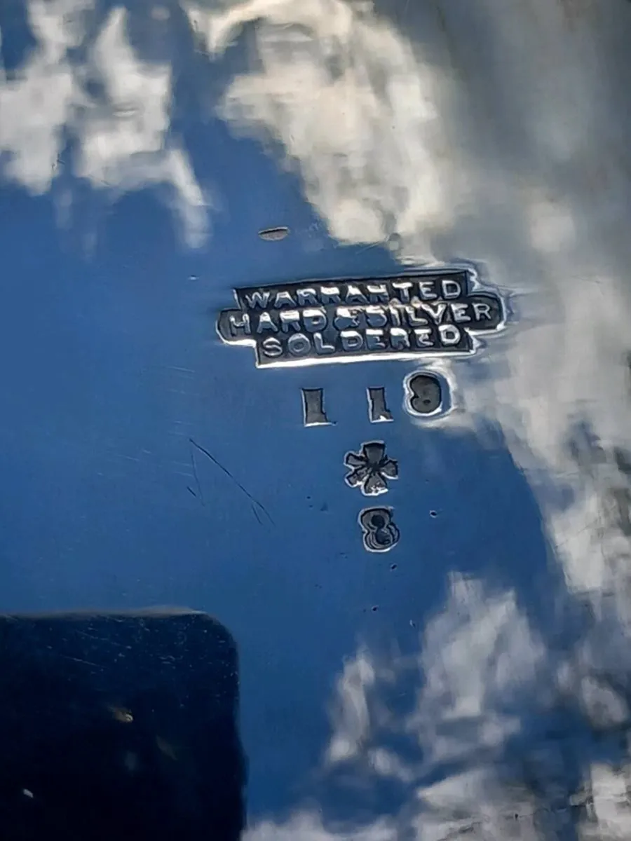 96 Yr old Walker and Hall plated coffee pot - Image 4