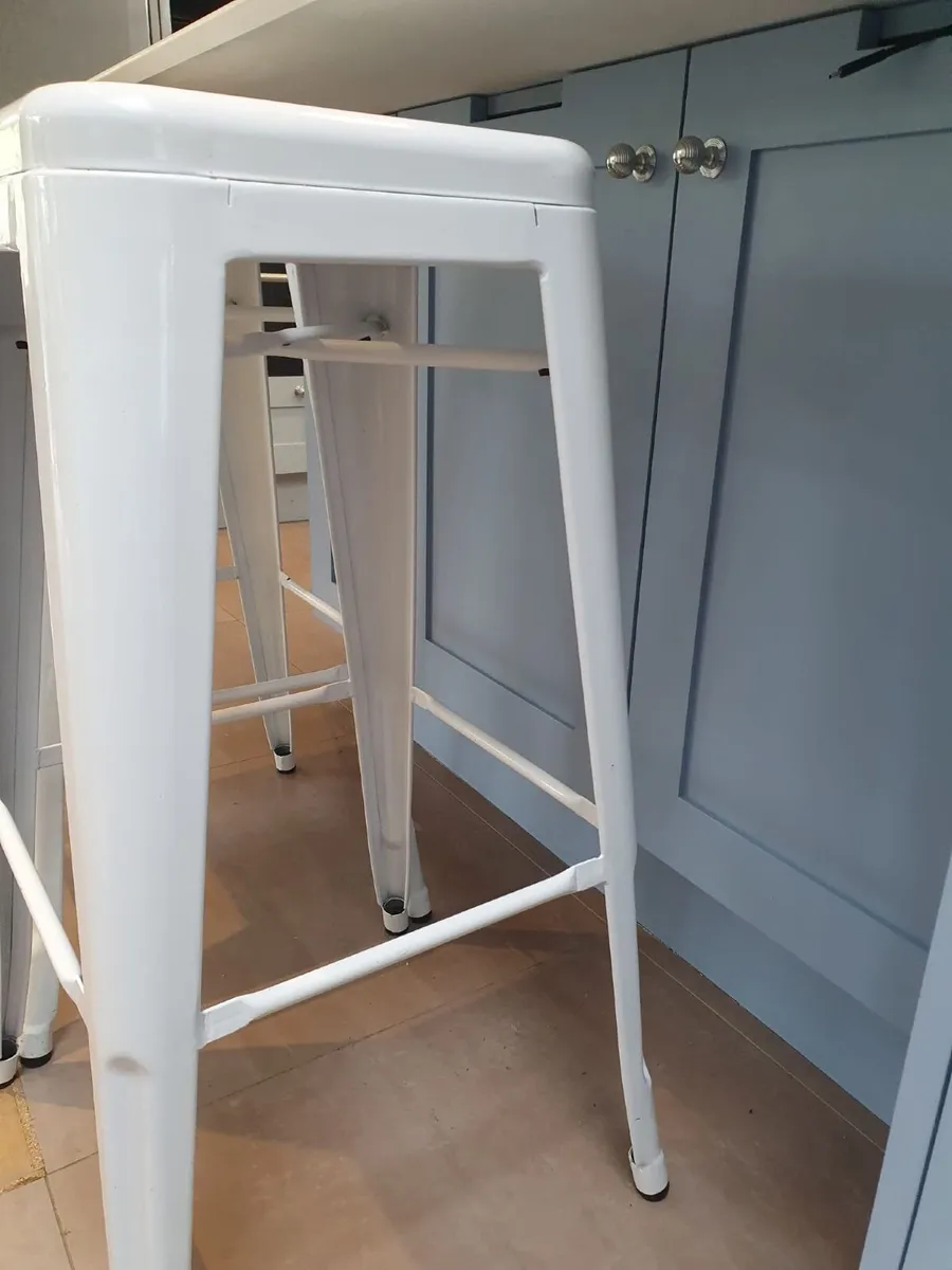 Pair of Metal Kitchen Bar Stools Industrial - Image 2