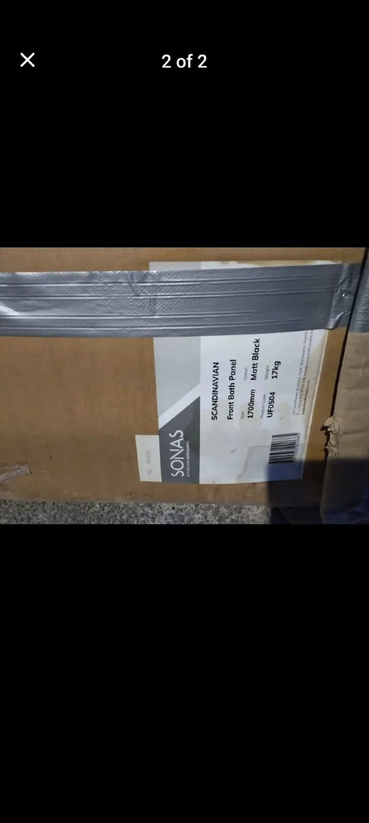 Black side bath panel - Image 2