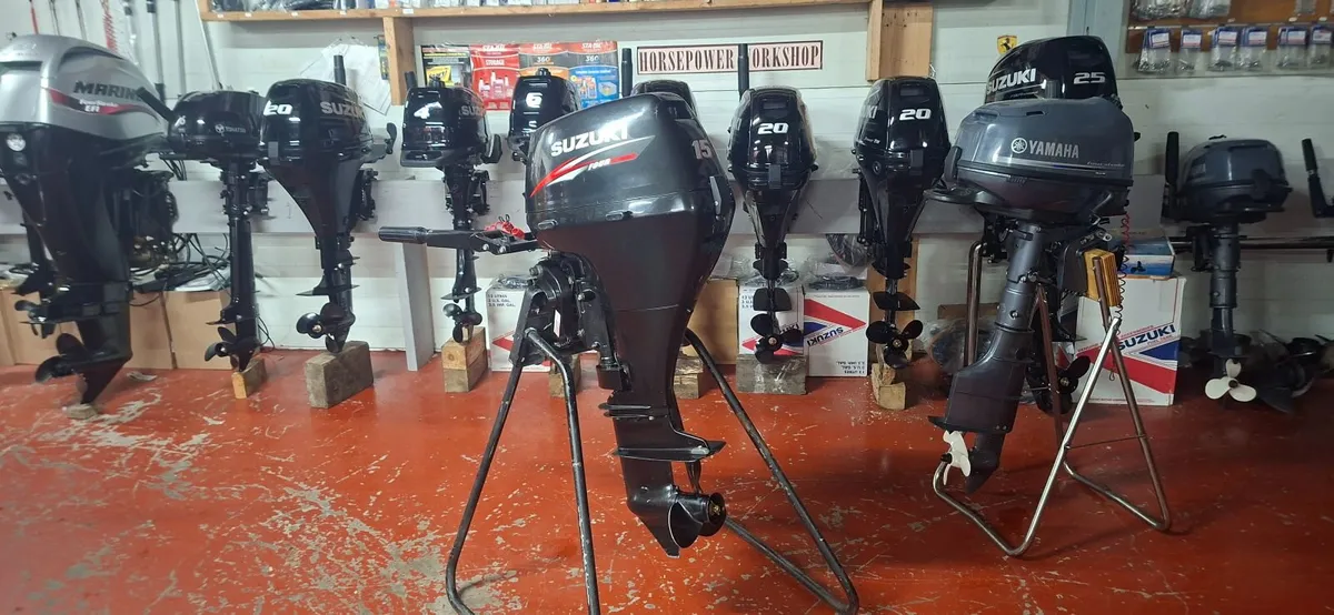 15hp Suzuki Outboard - Image 1