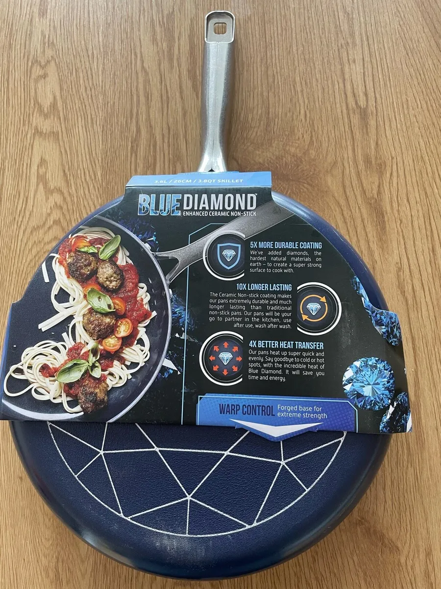 26cm Skillet Frying Pan Blue Diamond - Image 2