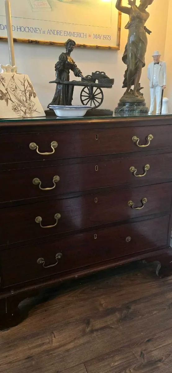 Antique Mahogany Chest of Drawers - Image 2