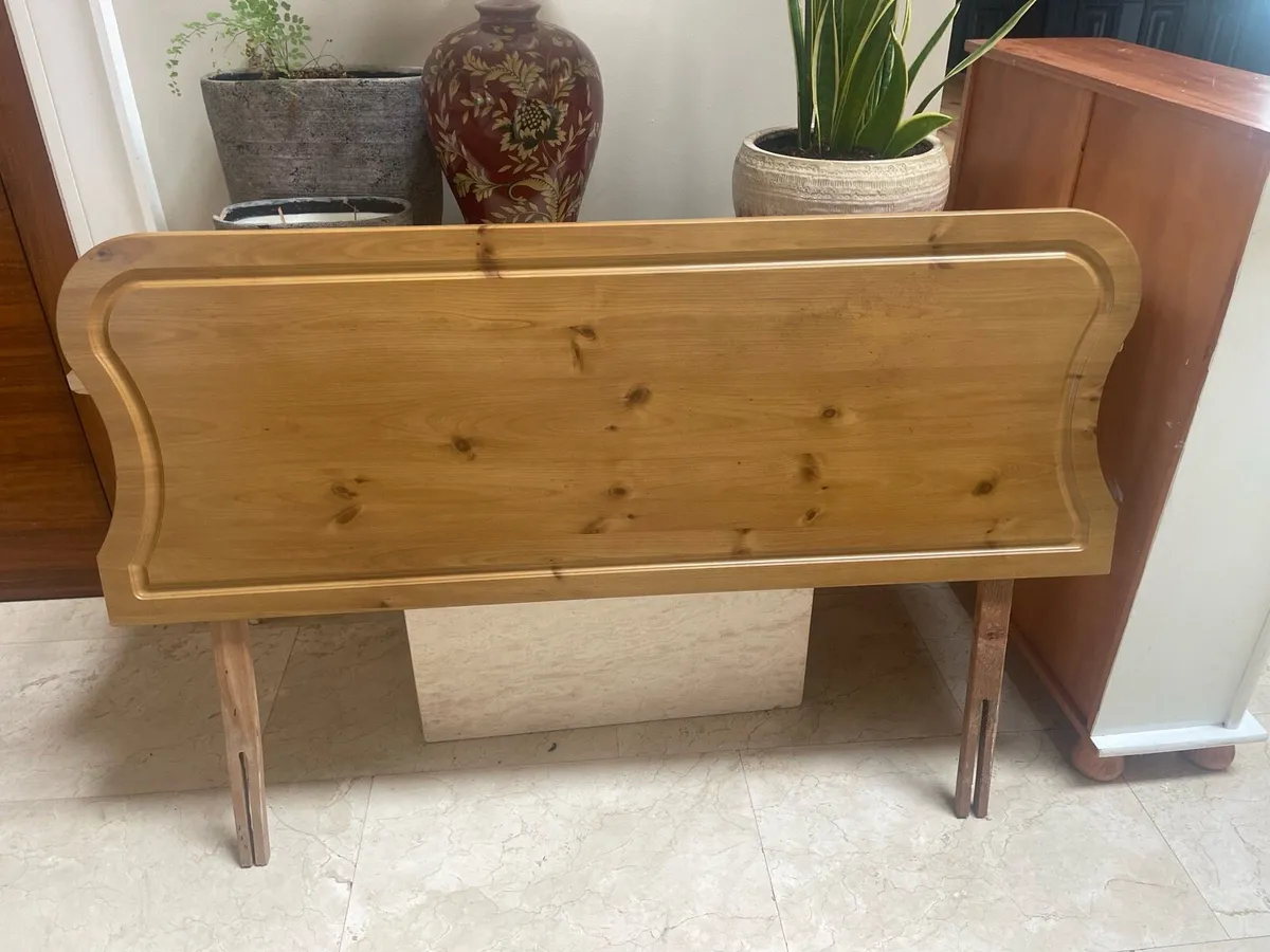 Good Solid Double Bed Size Wooden Headboard