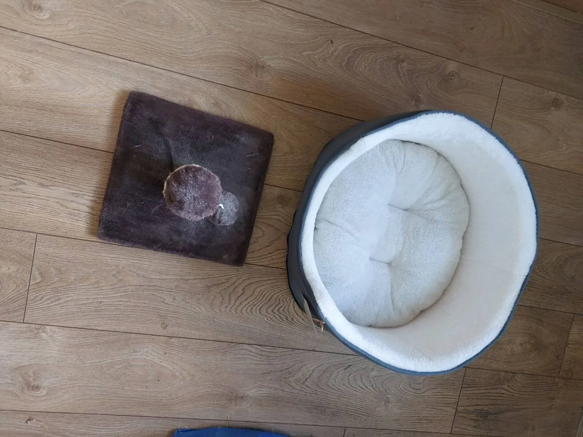 5 Drawer chest, Cat bed and scratch pole, 4ft bed - Image 4