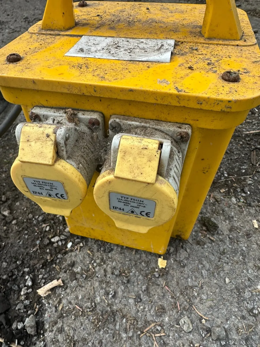 3.3 kva 110 transformer & hitachi 9” grinder - Image 2