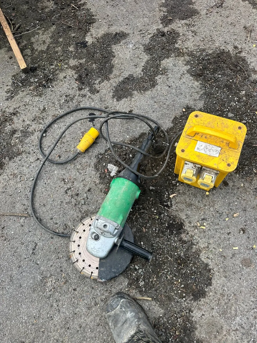 3.3 kva 110 transformer & hitachi 9” grinder - Image 4