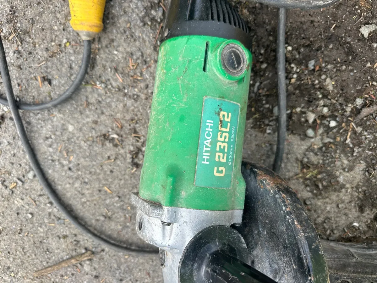 3.3 kva 110 transformer & hitachi 9” grinder - Image 3