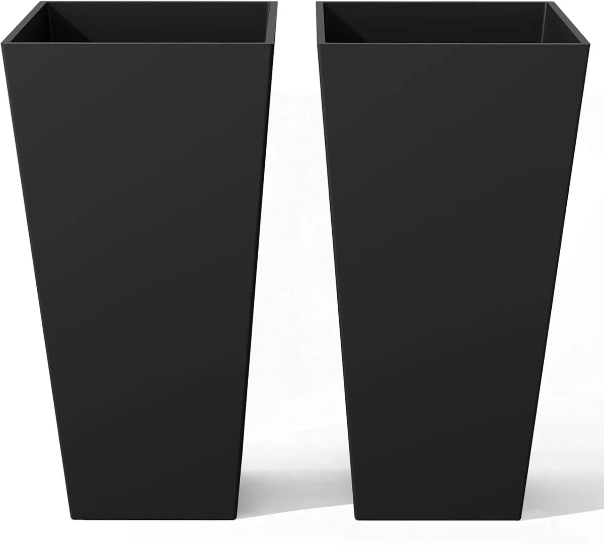 2 Pack 76.5cm Tall Large Plastic Plant Pots - Image 1