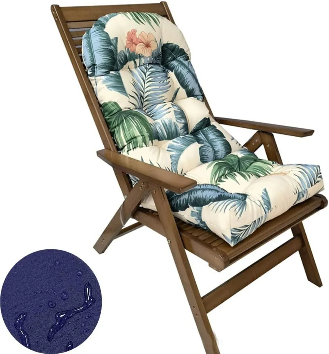 Waterproof Adirondack Rocking Chair Cushion - Image 1