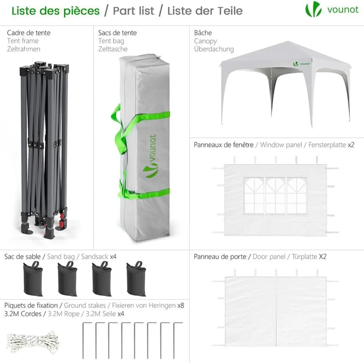 ® 3m x Pop Up Waterproof Gazebo with Sides 4 - Image 3