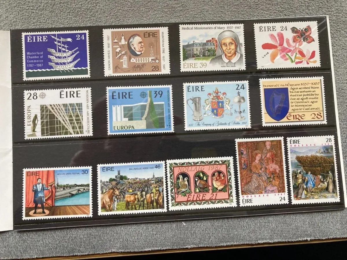 Irish Mint Commemorative Stamps 1987-1989 - Image 2
