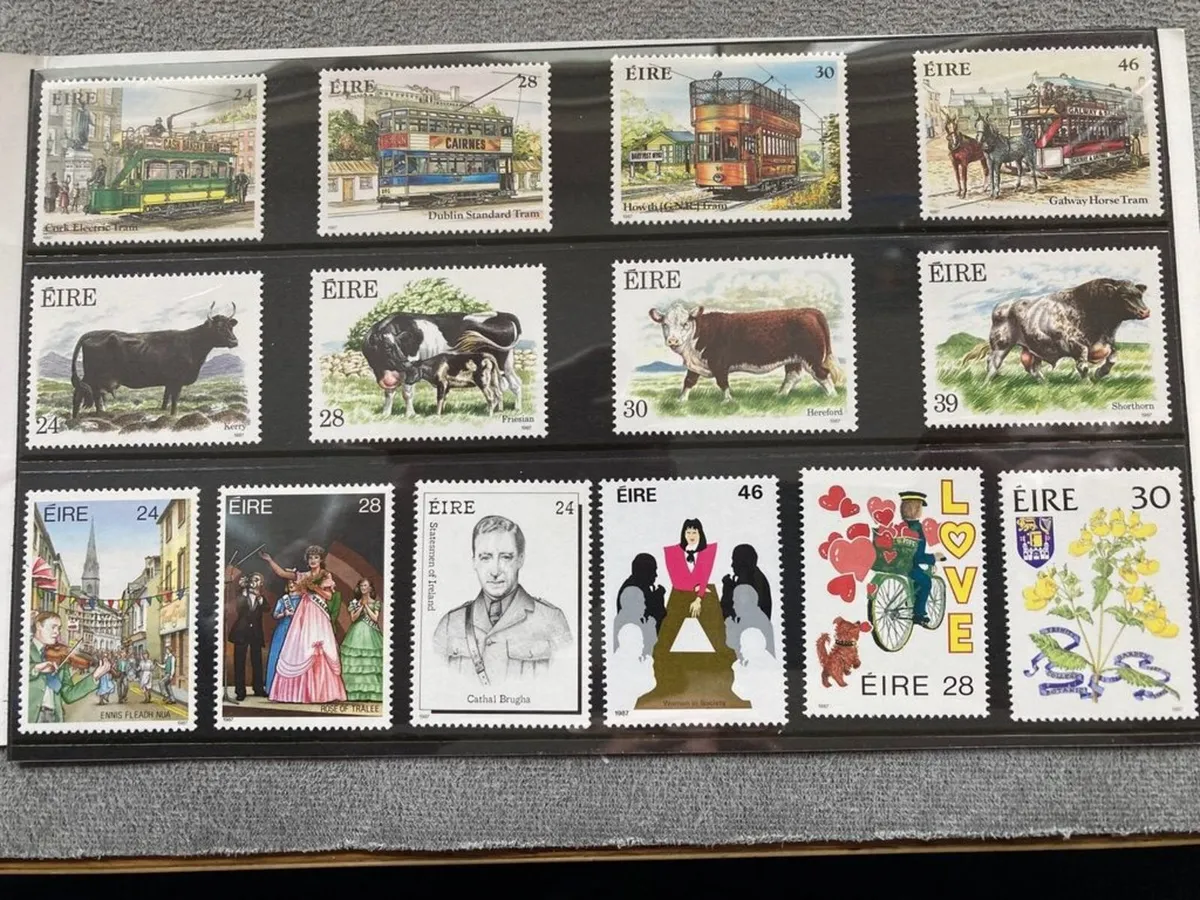 Irish Mint Commemorative Stamps 1987-1989 - Image 3