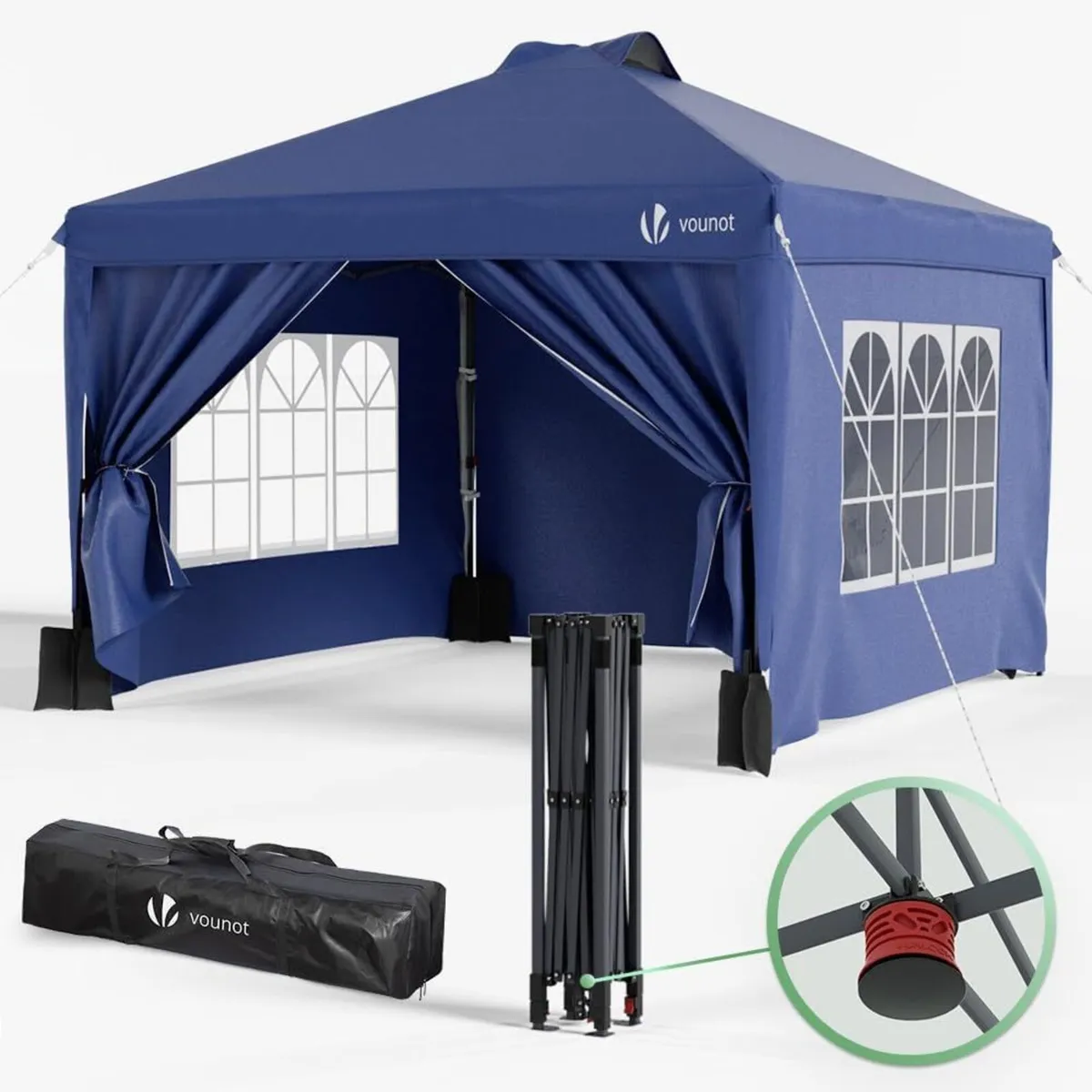 3m x Pop Up Heavy Duty Gazebo with Sides Central - Image 1