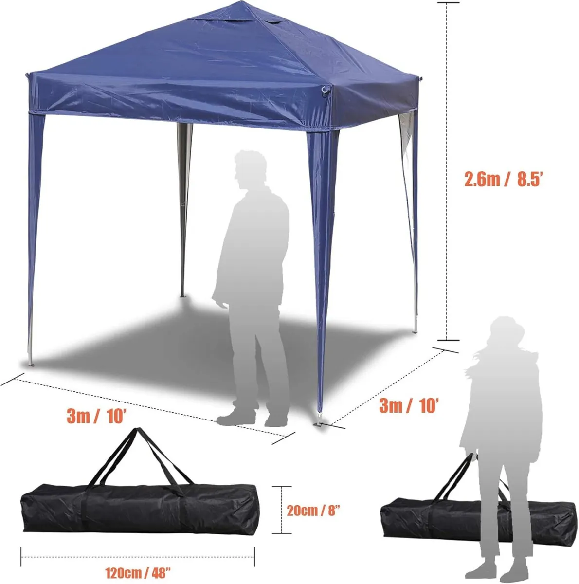 Pop Up Gazebo Tent Heavy Duty Fully Waterproof - Image 3