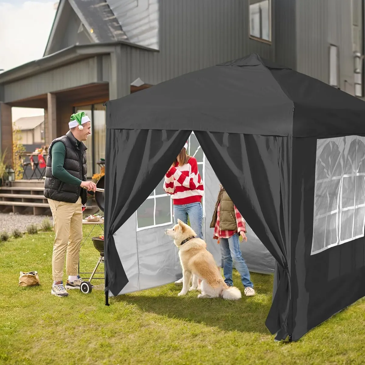 3x3m Pop Up Gazebo with Removable Sidewalls - Image 2