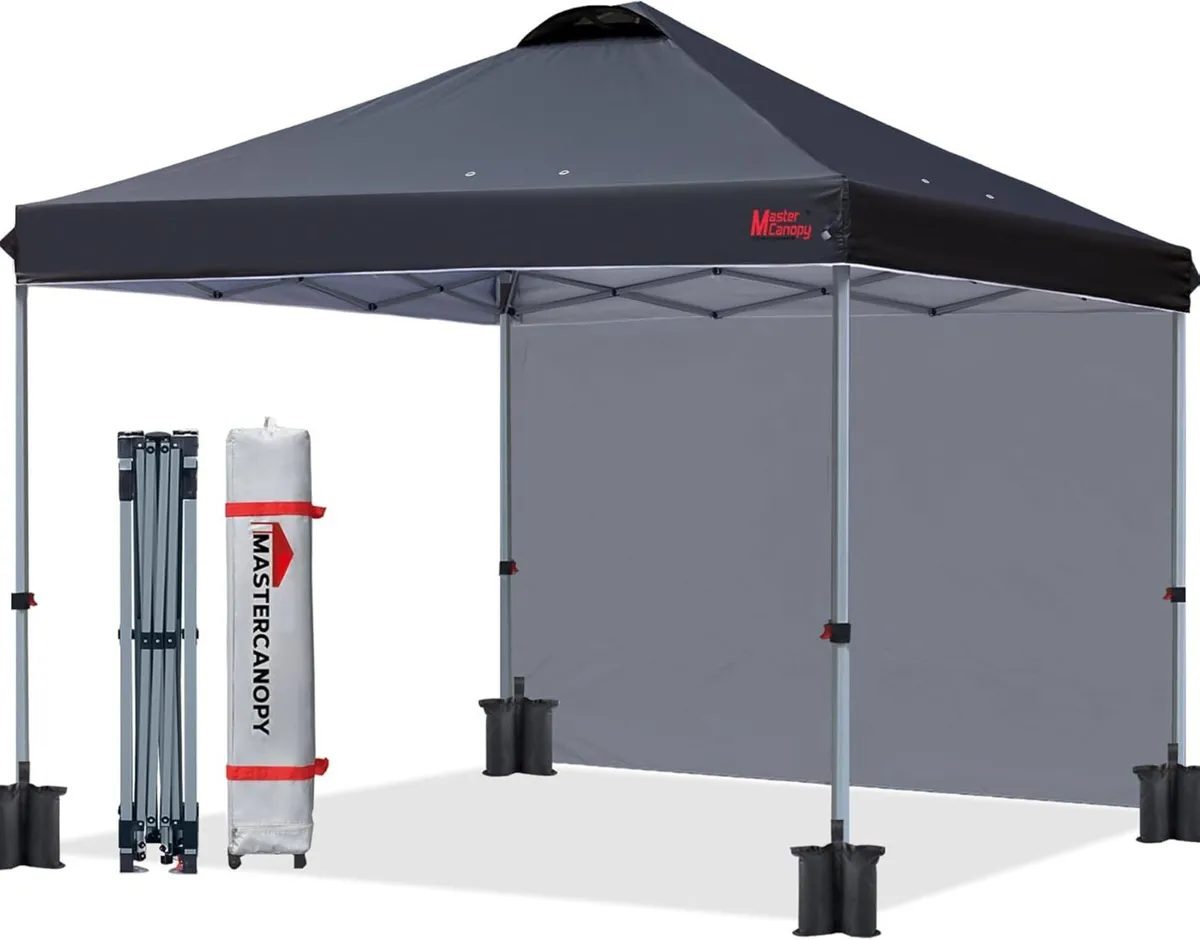 Durable Ez Pop-up Gazebo Tent with 1 Sidewall - Image 1