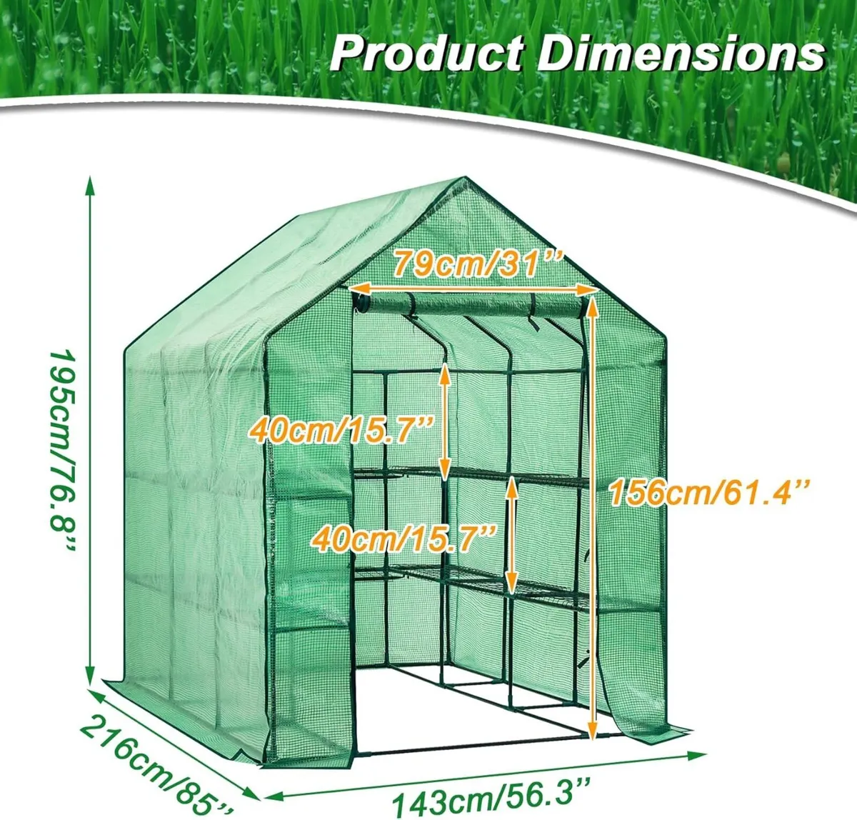 Display4top Greenhouse Portable Green House for - Image 3