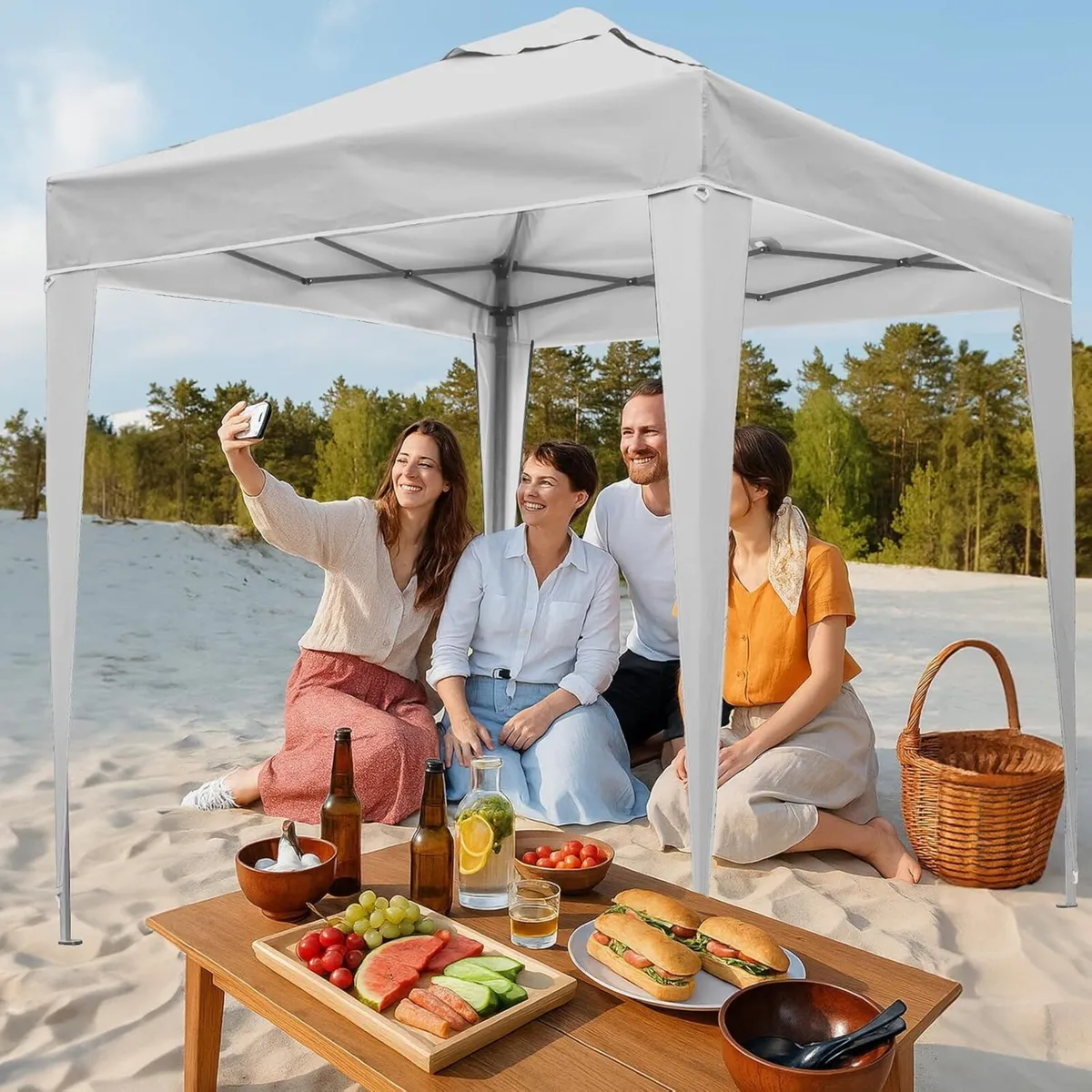 Pop Up Gazebo 3x3m Heavy Duty Outdoor Canopy Tent - Image 2