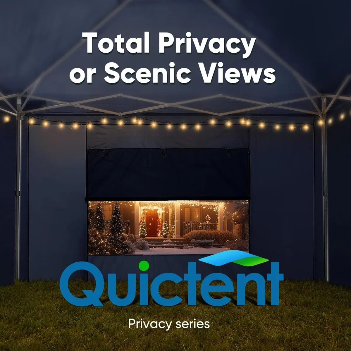 3x3m (10x10ft) Pop Up Canopy Gazebo with Mesh - Image 4