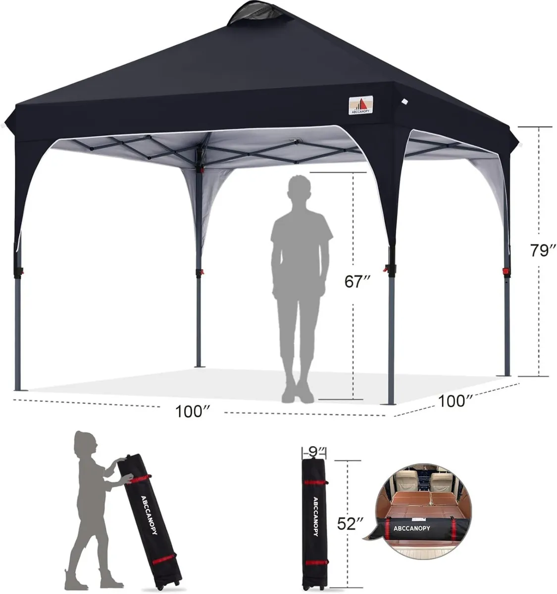 2.5x2.5M Pop Up Gazebo Commercial With Upgrade - Image 3