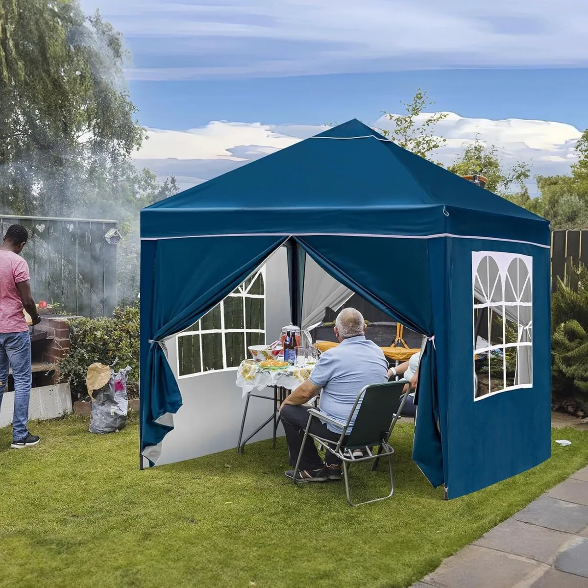 Pop Up Gazebo with Removable Sidewalls Sturdy - Image 2