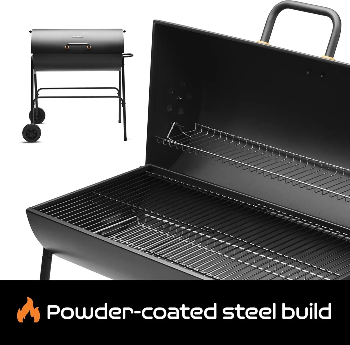 Big Smokey Charcoal Barrel BBQ – Portable - Image 2