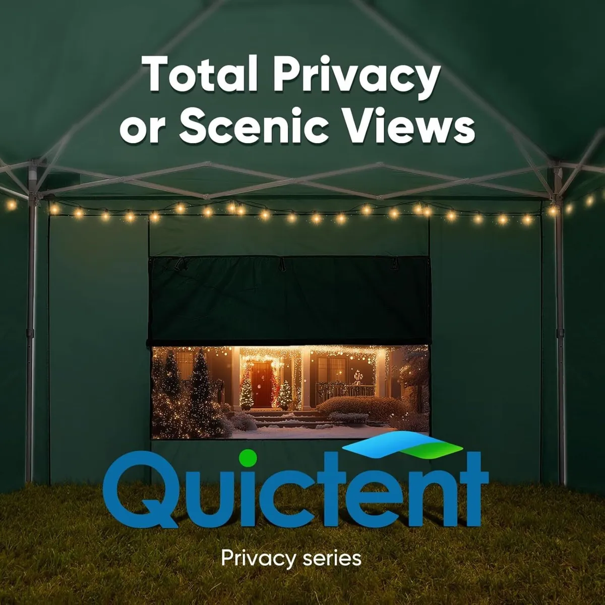 3x3m (10x10ft) Pop Up Canopy Gazebo with Mesh - Image 4