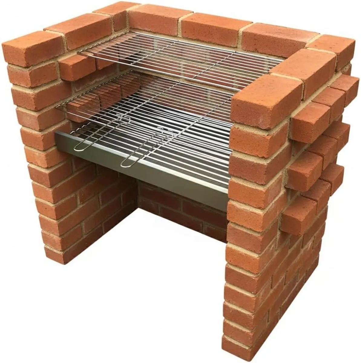 Brick DIY BBQ kit with Warming Grill Heavy Duty - Image 1